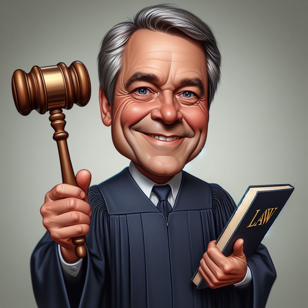 Download Your Free Judge Caricature: Perfect for News Websites & Advertisements