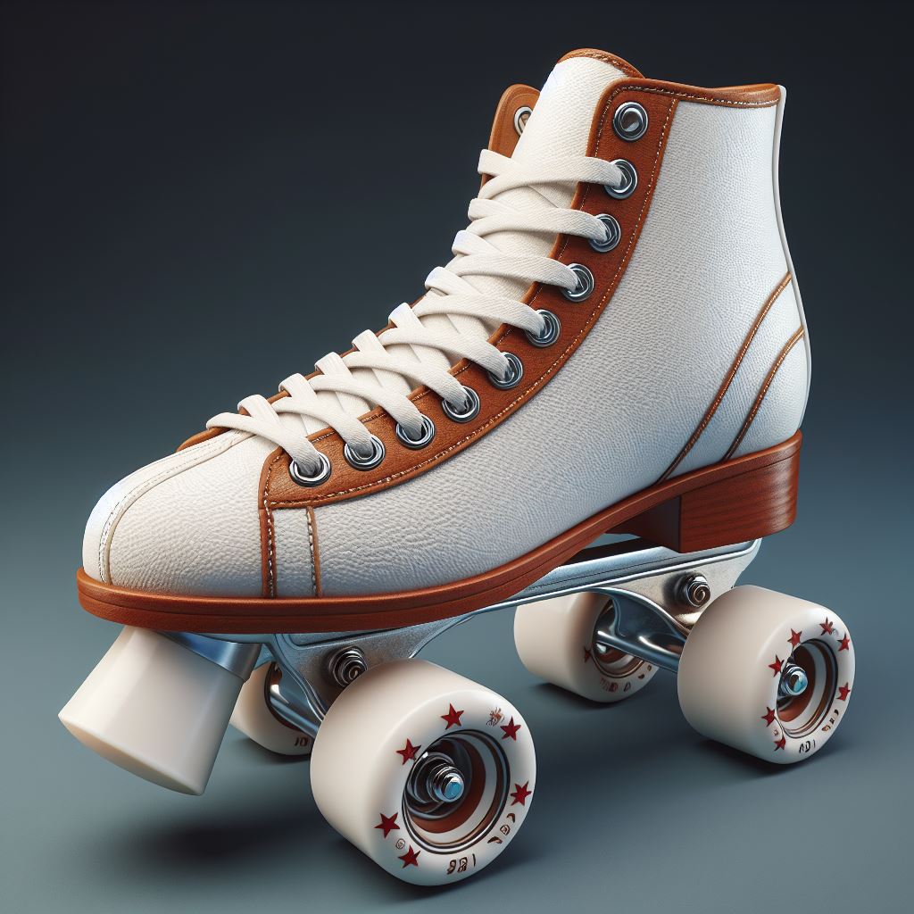 Free Digital Illustration: White Leather Roller Skate - Download Now