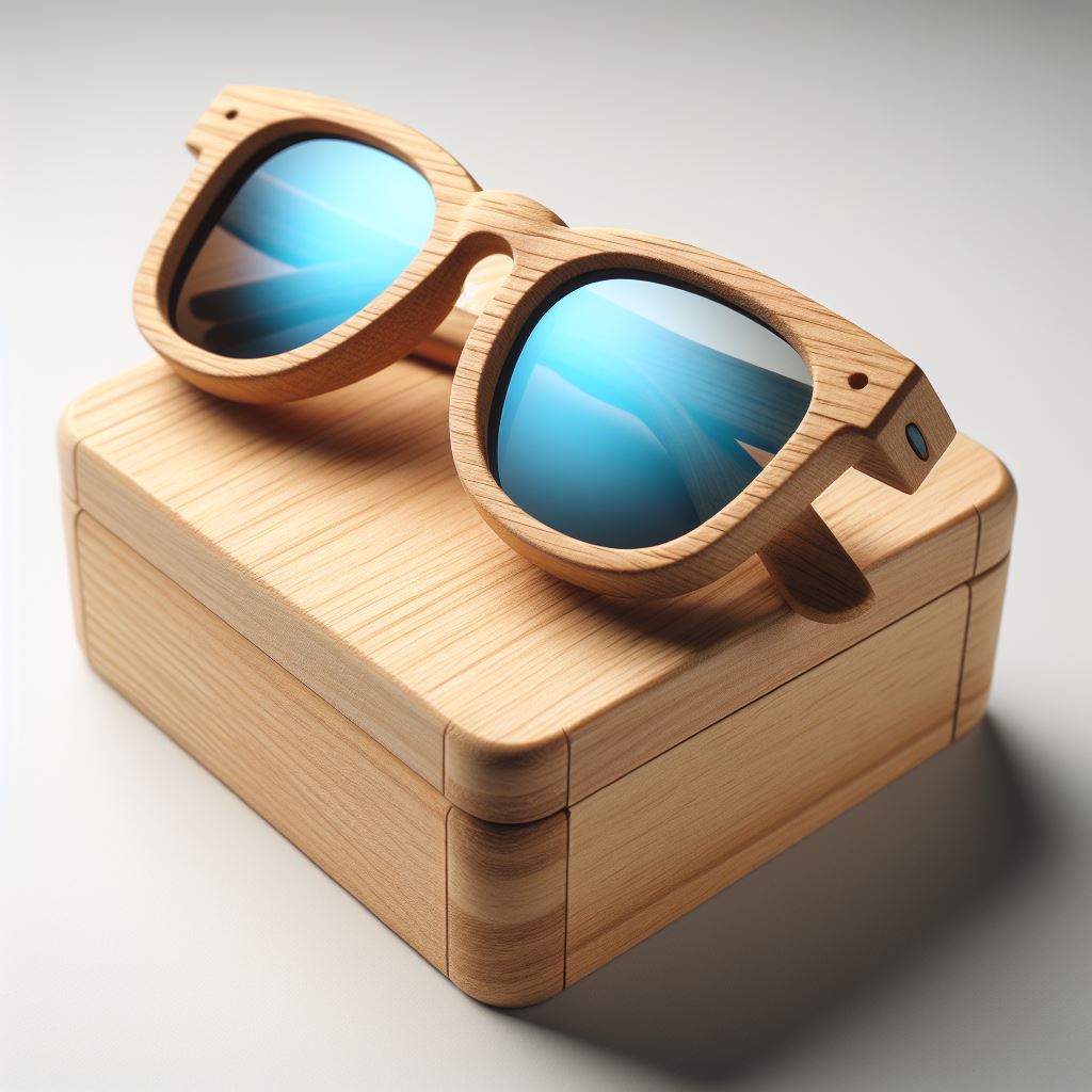 Exclusive: Handmade Wooden Sunglasses with Soft-Textured Frame - Download Now