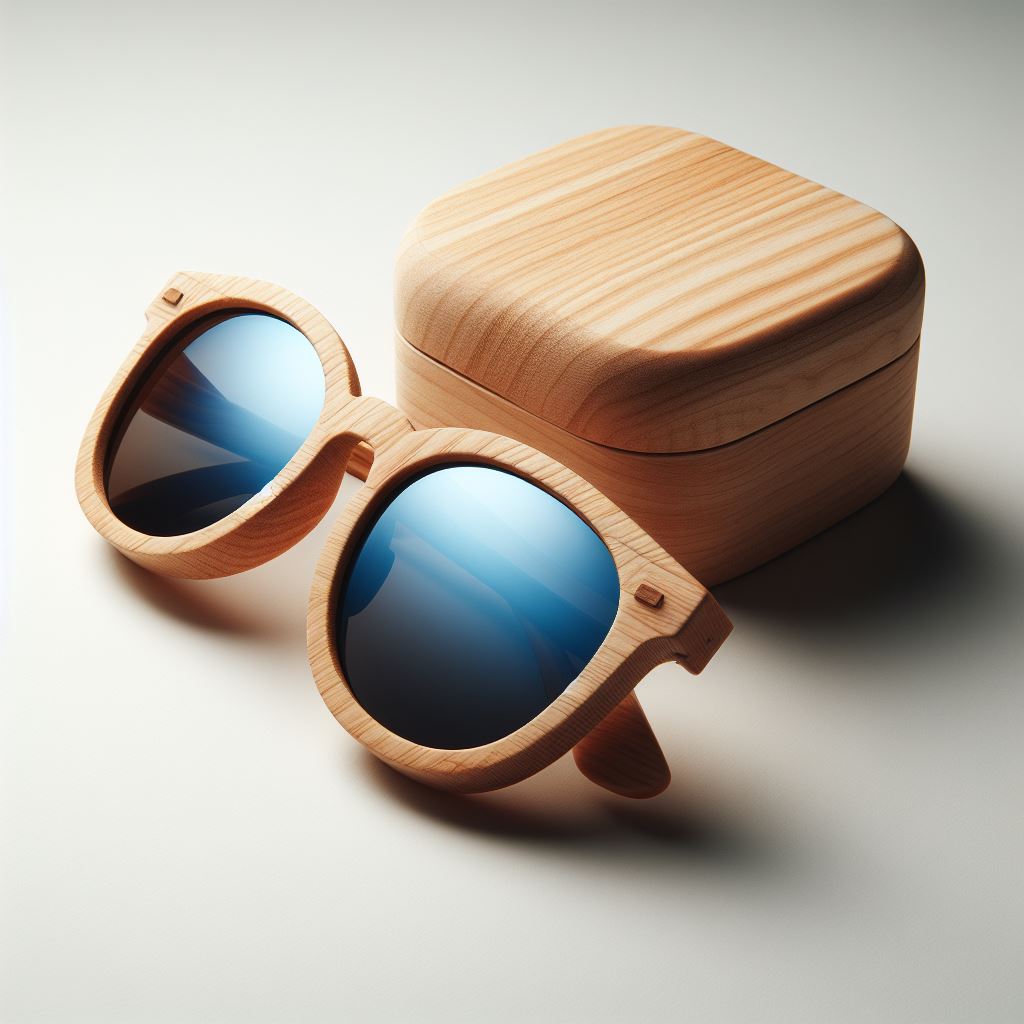 Free Photo Download: Chic Handmade Wooden Sunglasses in Natural Light