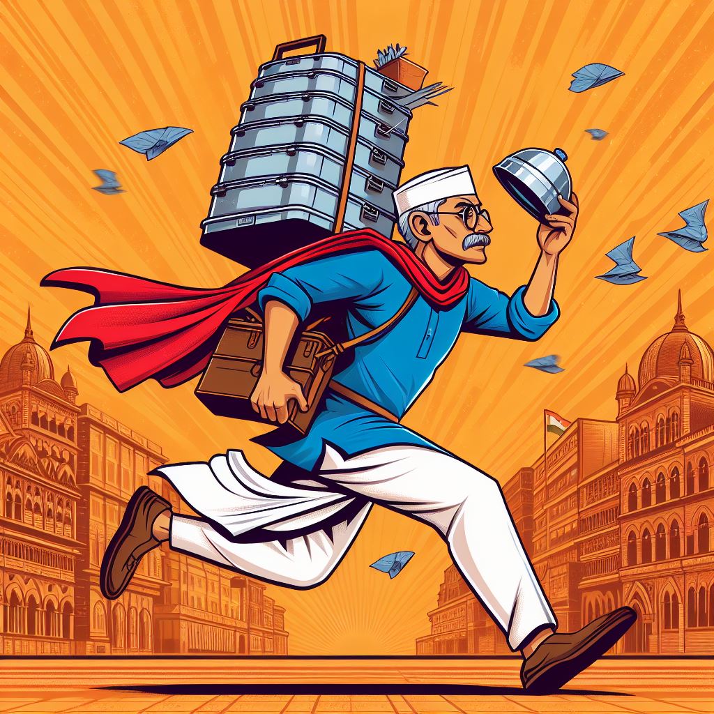 "Instant Download: Mumbai Dabbawala Royalty-Free Image