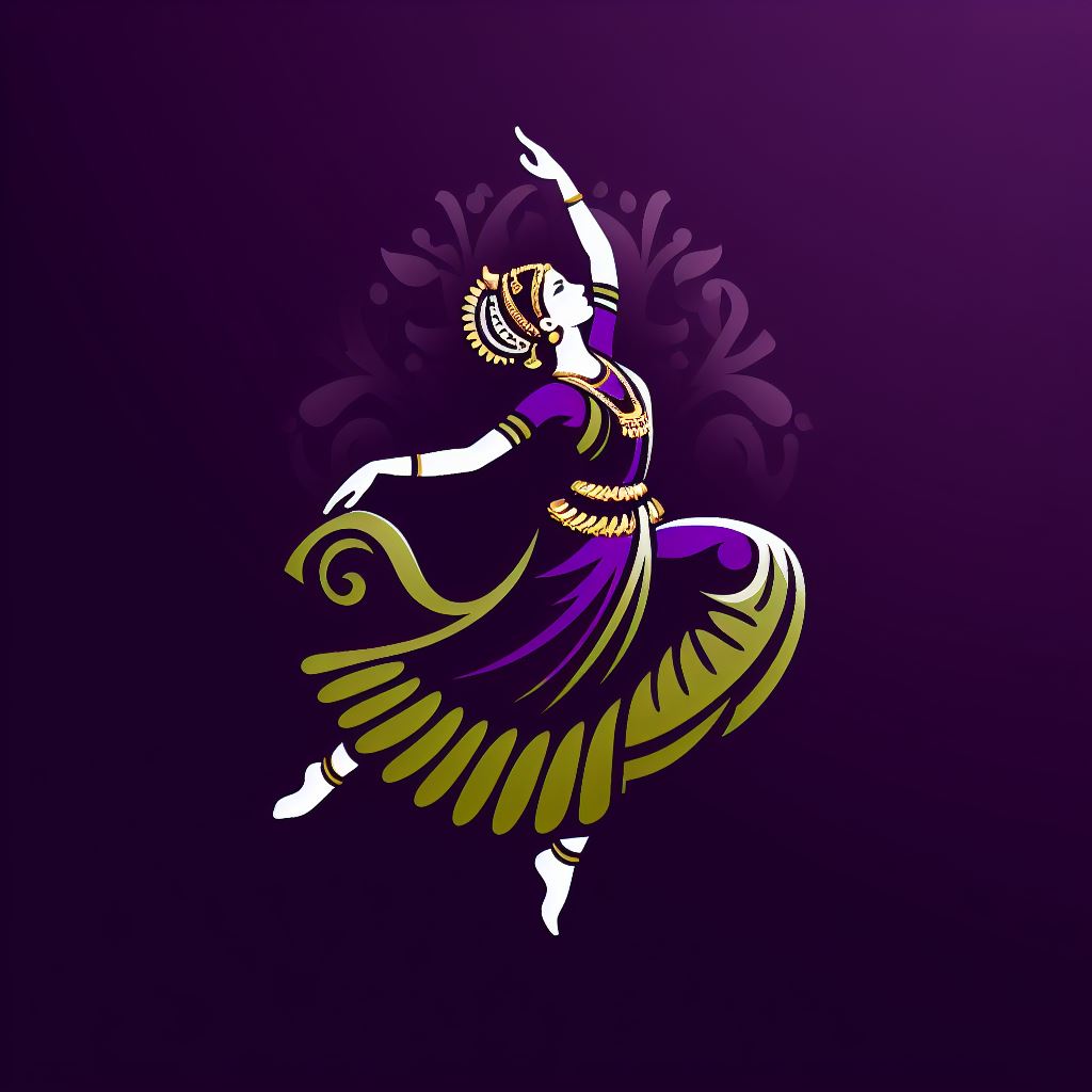 Logo Design: Indian Classical Dancer in Bharatanatyam Pose