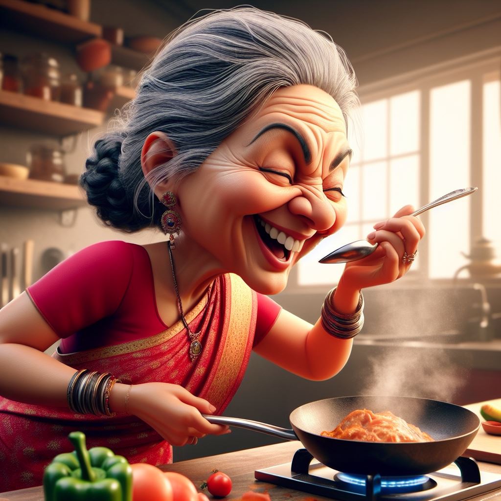 Free Download: Indian Woman Cooking with Delicious Aroma