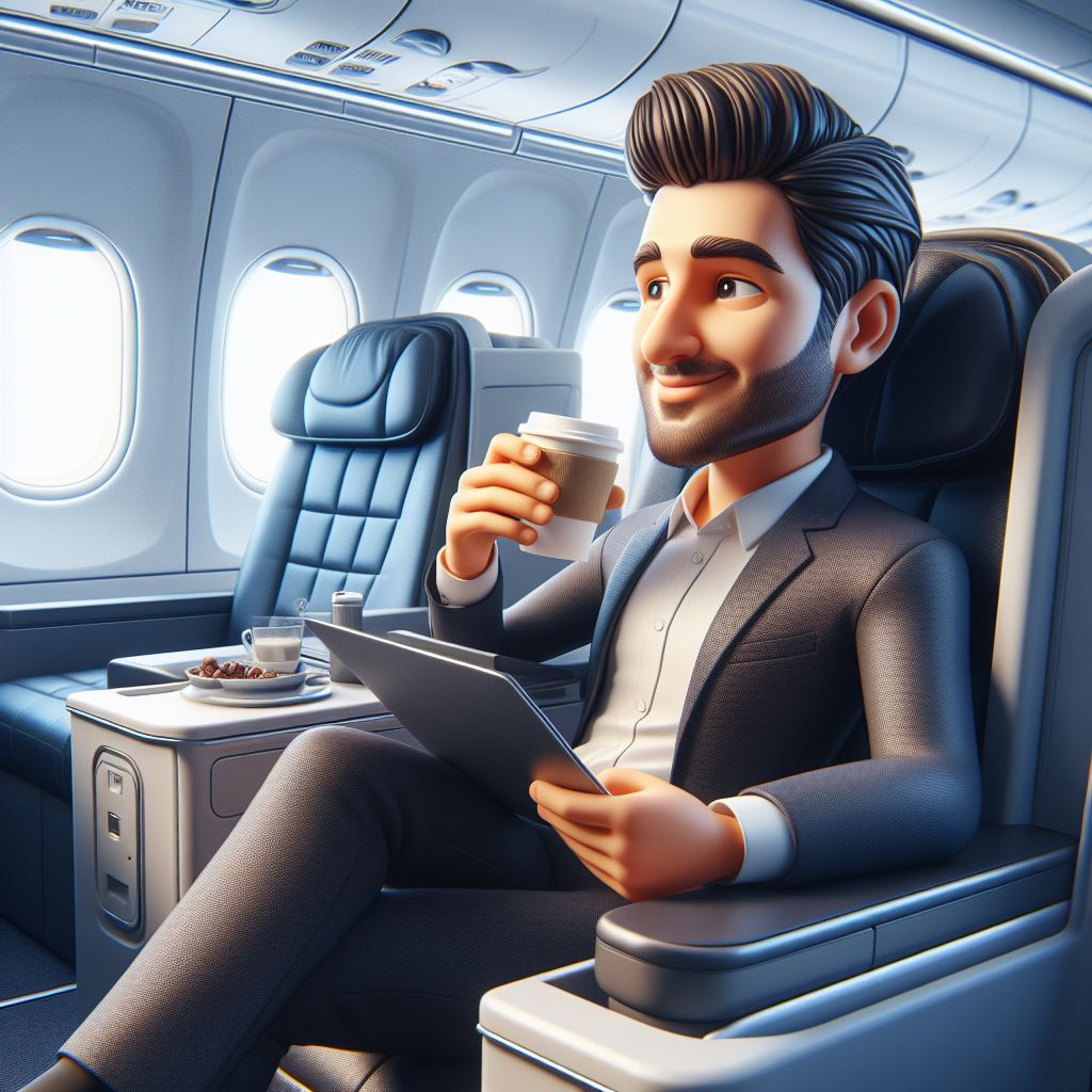 Download Now: Luxury Airplane Seat 3D Illustration