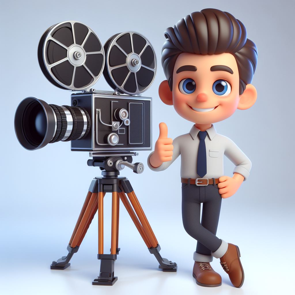 Download Now: Confident Director Cartoon Illustration