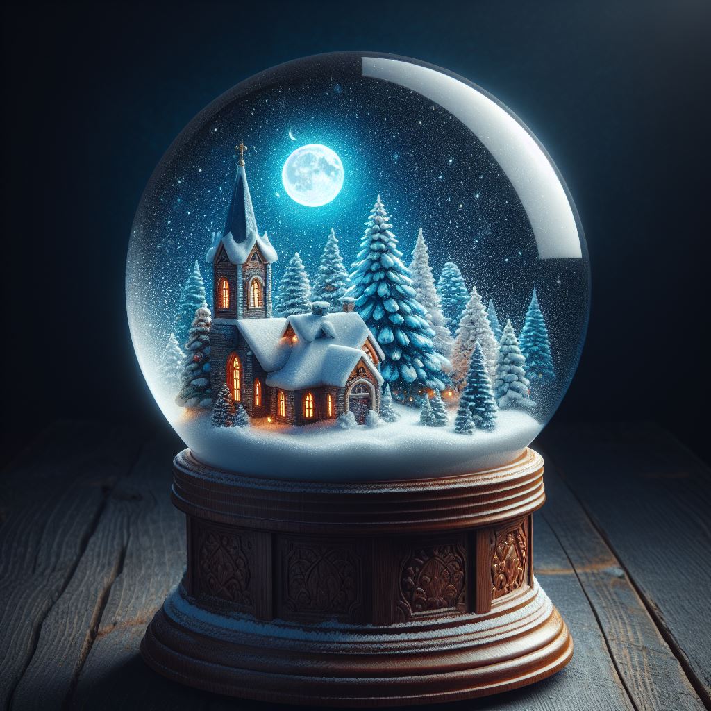 Download Now: Magical Winter Village Snow Globe