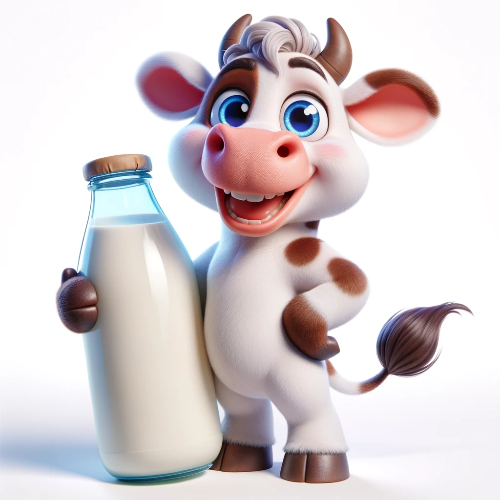 Anthropomorphic Cow Cartoon: Free Download Available