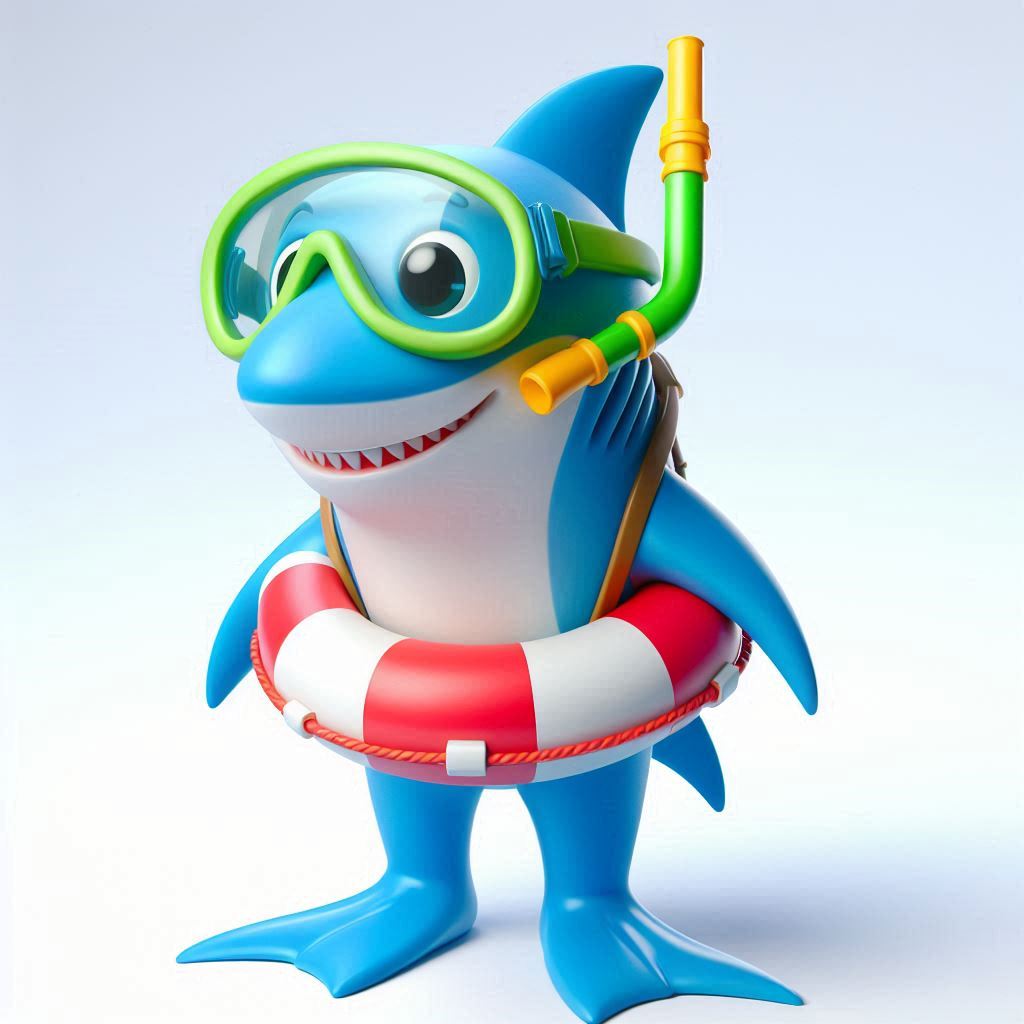 Free AI Prompt: Design a 3D Animated Shark with Snorkeling Gear