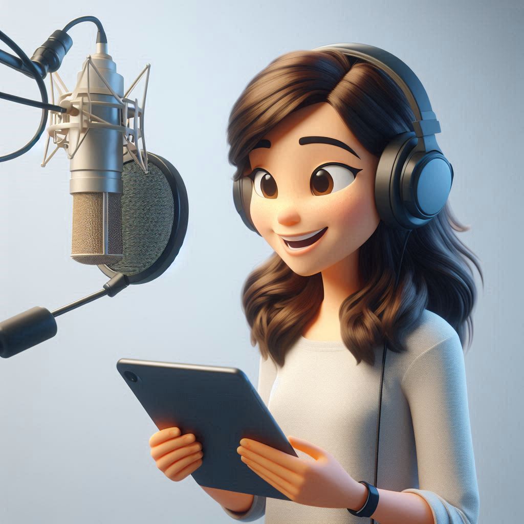 Free AI Prompt: Create 3D Avatar of Female Voice-Over Artist